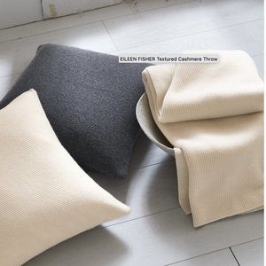 NWT EILEEN FISHER for Garnet Hill Cashmere Throw